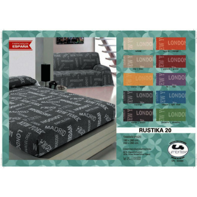 Покрывало-плед Umbritex Rustica 20 grey 180х260 см