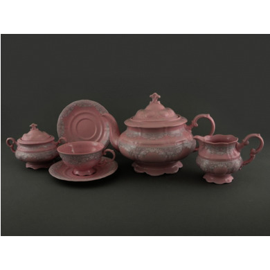 Сервиз чайный "Соната Розовый фарфор 3002" 15 предметов