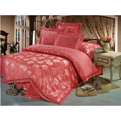 Комплект постельного белья Cleo Розовый с цветами, евро макси