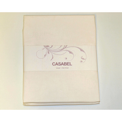 Простыня Casabel ранфорс 220х240 см (кремовая)