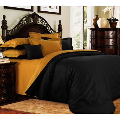Комплект постельного белья "Медовый раф" сатин, двуспальный (с европростыней)