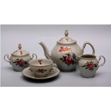Сервиз чайный "Бернадот Полевой цветок" на 6 персон 15 предметов