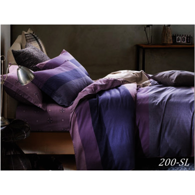 Комплект постельного белья Cleo Лаванда сатин, двуспальный евро