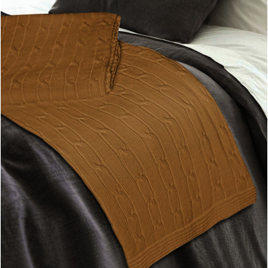 Плед вязаный Conforto E Sonhos Magno 1 Camel 150х200 см