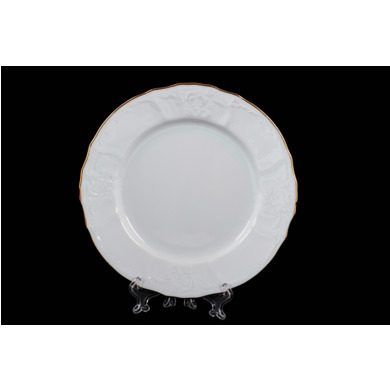 Набор тарелок "Белый узор Jeremy" 19 см 6 шт