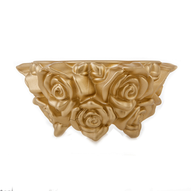 Ваза для конфет "Фрост Розы золотые" 16,5 см