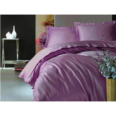 Комплект постельного белья Cottonbox Elegant (лиловый) сатин, двуспальный евро