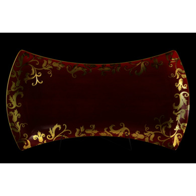 Блюдо "Tosca Bordeaux Gold" 45 см