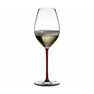 Фужер "Fatto a Mano Champagne Wine Glass" 445 мл (с красной ножкой)
