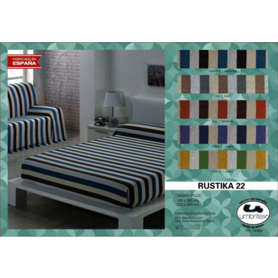 Покрывало-плед Umbritex Rustica 22 turquoise 180х260 см