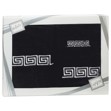 Комплект полотенец Valentini Fashion 2 (черный) 30х50 см, 50х100 см, 70х140 см 3 шт