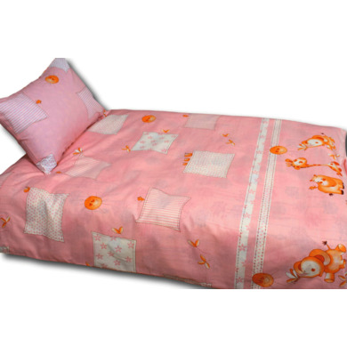 Комплект постельного белья Альвитек Пчелка "Зоопарк розовый" бязь, детский