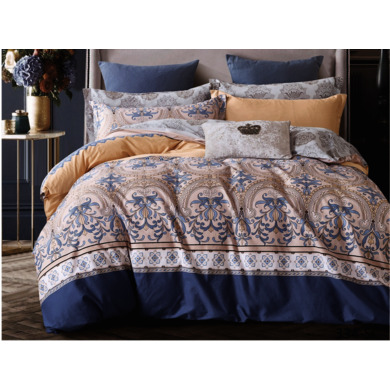 Комплект постельного белья Cleo Калитри сатин, двуспальный евро