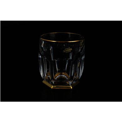 Набор стаканов для виски "Сафари Богемия Голд" 250 мл 6 шт