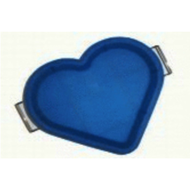Форма с металлической подставкой "Сердце" Silicone 28x24,5x3 см