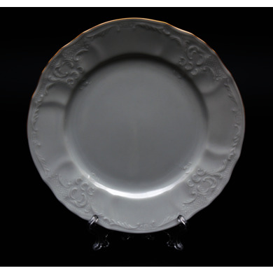 Набор тарелок "Бернадот Белый узор" 19 см. 6 шт.