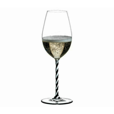 Фужер "Fatto a Mano Champagne Wine Glass" 445 мл (с черно-белой ножкой)