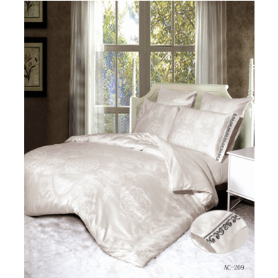 Комплект постельного белья "Arlet AC-209" жаккардовый шелк, двуспальный евро