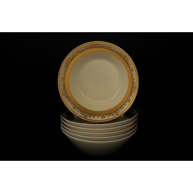 Набор салатников "Constanza Cream 9320 Gold" 19 см. 6 шт.