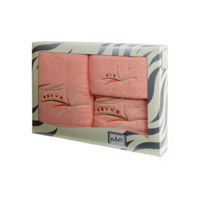 Комплект полотенец Valentini Fancy (розовый) 30х50 см, 50х100 см, 100х150 см 3 шт