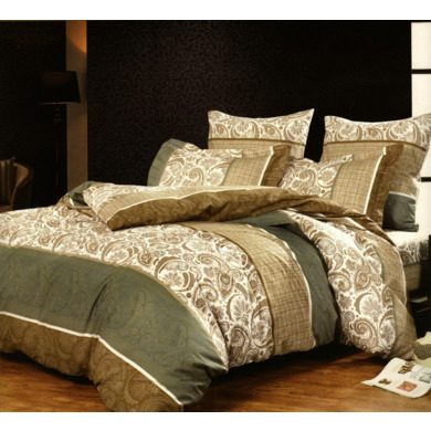 Комплект постельного белья "Сайлид A-125" поплин, двуспальный евро