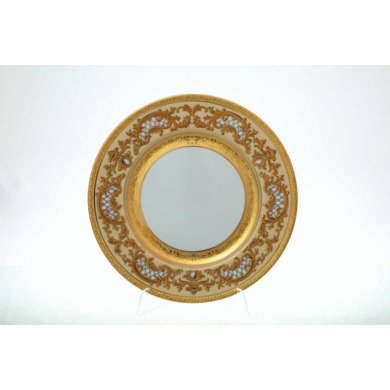 Набор тарелок "Alena 3D Cream Gold Constanza" 28,5 см 6 шт