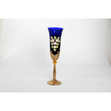 Набор бокалов для шампанского "Tupovane" 190 мл 6 шт (синий)