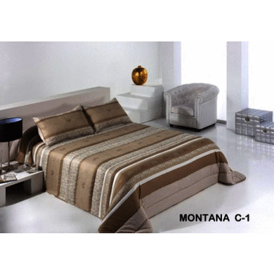 Покрывало стеганое Dolz Montana beige 230х260 см + 2 наволочки 50х70 см