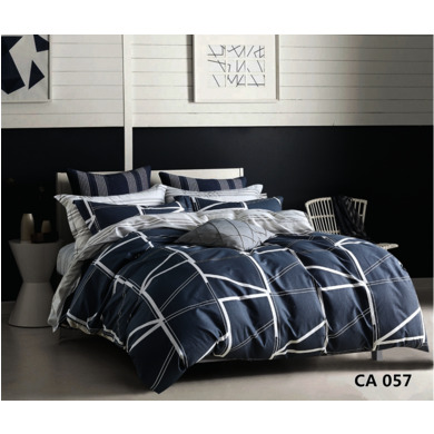 Комплект постельного белья Альвитек "Геометрический орнамент" сатин, двуспальный евро