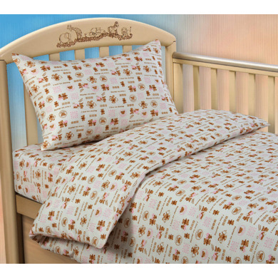 Комплект постельного белья Текс-Дизайн "Малыш (розовый)" трикотаж, детский