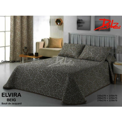 Покрывало стеганое Dolz Elvira beige 230х270 см + 2 наволочки 50х70 см