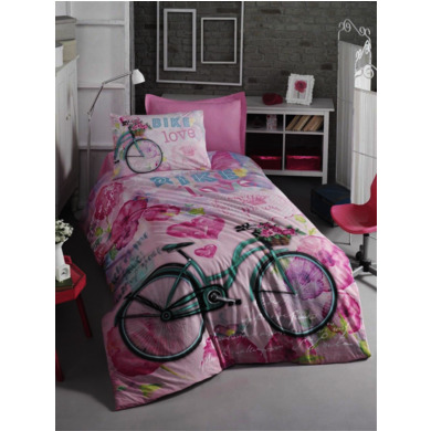 Комплект подросткового постельного белья Cottonbox Bike ранфорс, 1,5 сп.