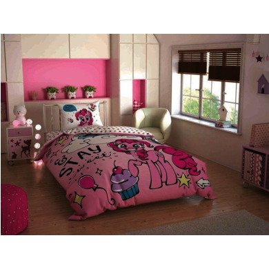 Комплект постельного белья Tac My little pony sweet dreams ранфорс, 1,5 сп.