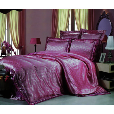 Комплект постельного белья "Kingsilk SM-35" жаккардовый шелк, двуспальный
