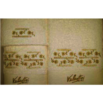 Комплект полотенец Valentini Wedding-01 30х50 см, 50х100 см, 70х140 см 3 шт