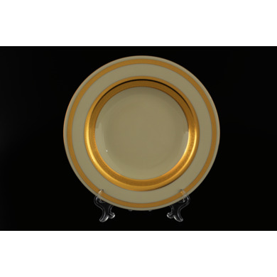 Набор глубоких тарелок "Constanza Cream 9321 Gold" 22 см. 6 шт.
