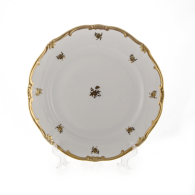 Набор тарелок "Роза золотая 1007" 26 см 6 шт