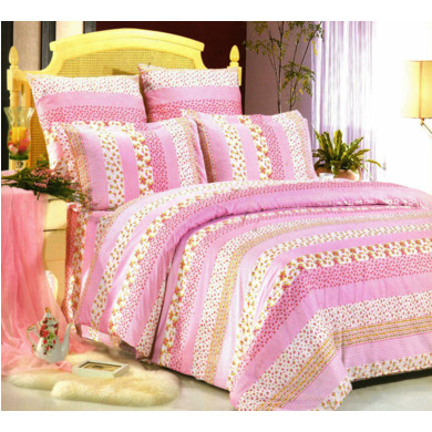 Комплект постельного белья "Сайлид A-97 (розовый)" поплин, сем.