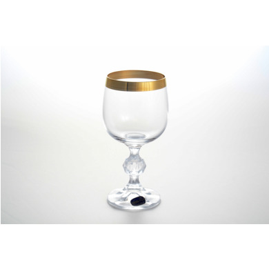 Набор бокалов для вина "Золотая полоса" 190 мл 6 шт
