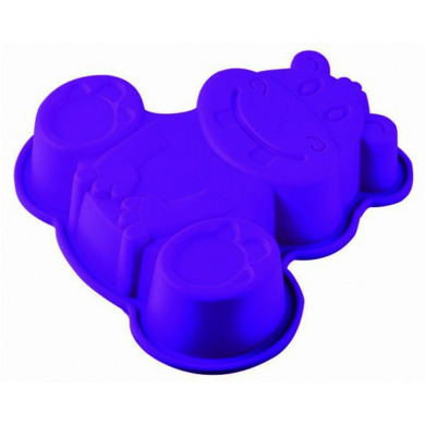 Форма для выпечки "Бегемот" Silicone 20х20х4,5 см