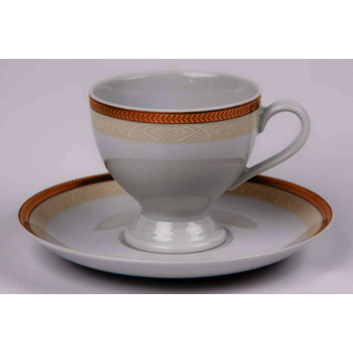 Набор для чая "Кристина 702700" (чашка 145 мл. + блюдце) на 6 персон 12 предметов