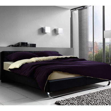 Комплект постельного белья Текс-Дизайн "Спелый баклажан" трикотаж, двуспальный евро
