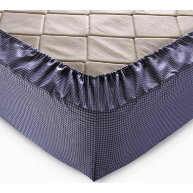 Простыня на резинке Текс-Дизайн "Текстура" перкаль 160х200х25 см (серая)