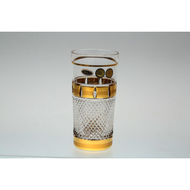 Набор стаканов для воды "Золотые окошки 20046" 350 мл 6 шт