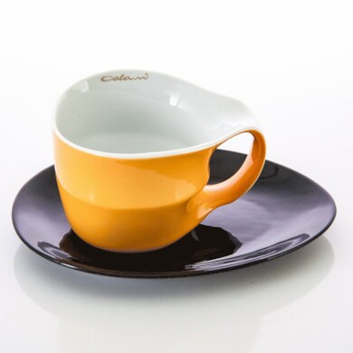 Набор для чая "Colani" (чашка 450 мл. + блюдце) оранжевый