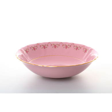 Салатник "Соната Розовый фарфор 0158" 23 см