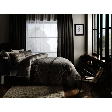 Комплект постельного белья Tac Elenor (коричневый) ранфорс, двуспальный