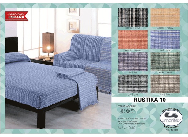 Покрывало-плед Umbritex Rustica 10 blue 230х260 см