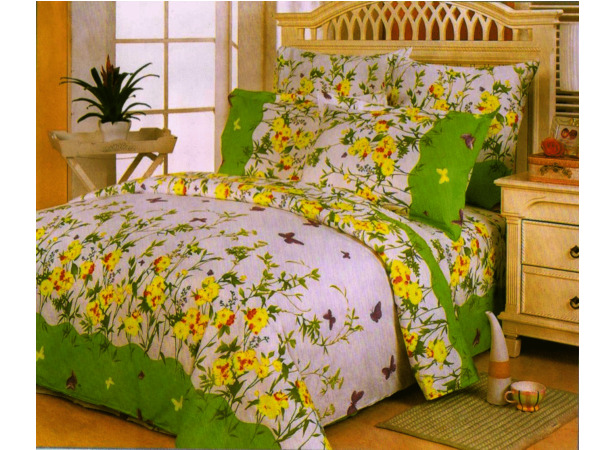 Комплект постельного белья Сайлид A-63 (зеленый) поплин двуспальный