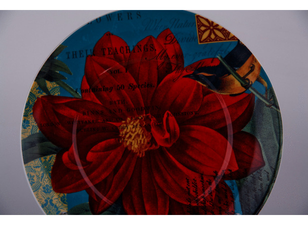 Тарелка Вехтерсбах Красный цветок 21 см